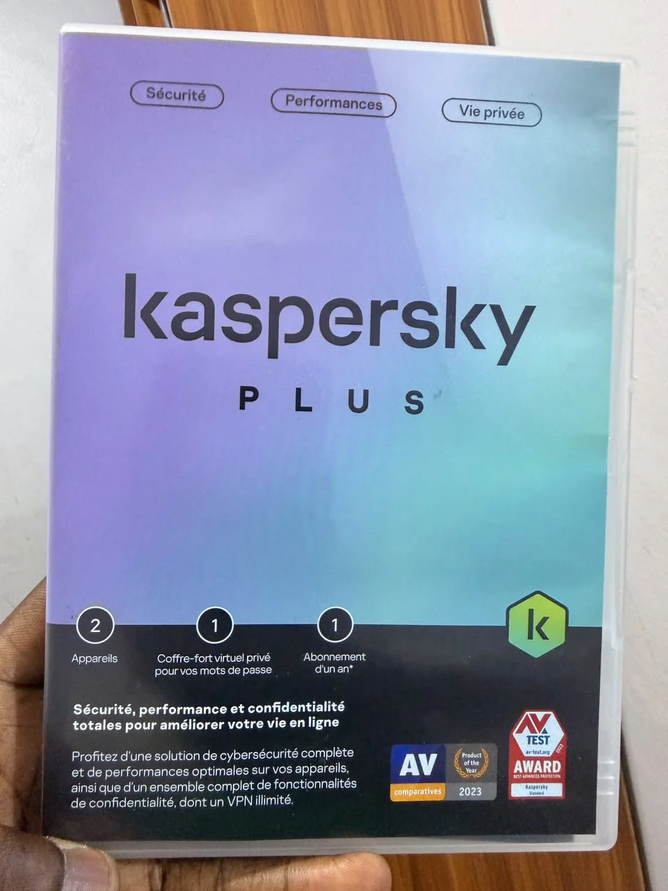 Antivirus Kaspersky Plus, boîte 2 postes